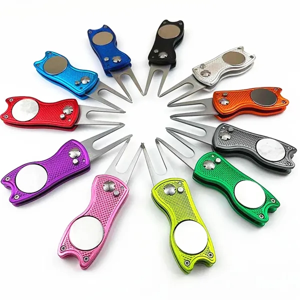 Foldable Divot Repair Tool with Magnetic Ball Marker - Foldable Divot Repair Tool with Magnetic Ball Marker - Image 3 of 3