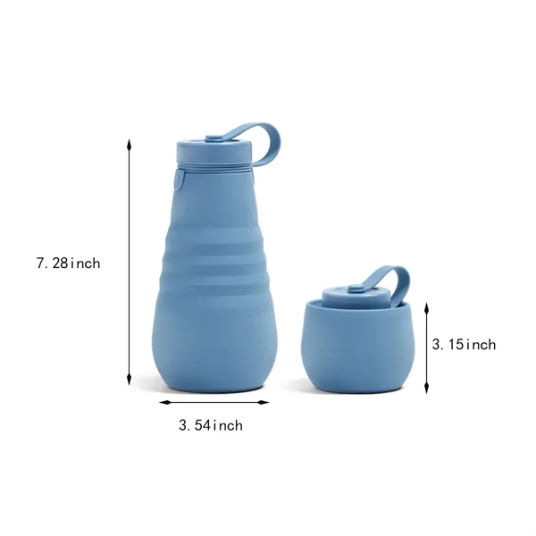 Multi-purpose portable foldable large silicone water bottle - Multi-purpose portable foldable large silicone water bottle - Image 1 of 4