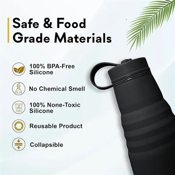 Multi-purpose portable foldable large silicone water bottle - Multi-purpose portable foldable large silicone water bottle - Image 3 of 4