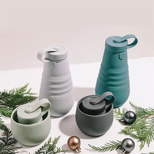 Multi-purpose portable foldable large silicone water bottle - Multi-purpose portable foldable large silicone water bottle - Image 4 of 4