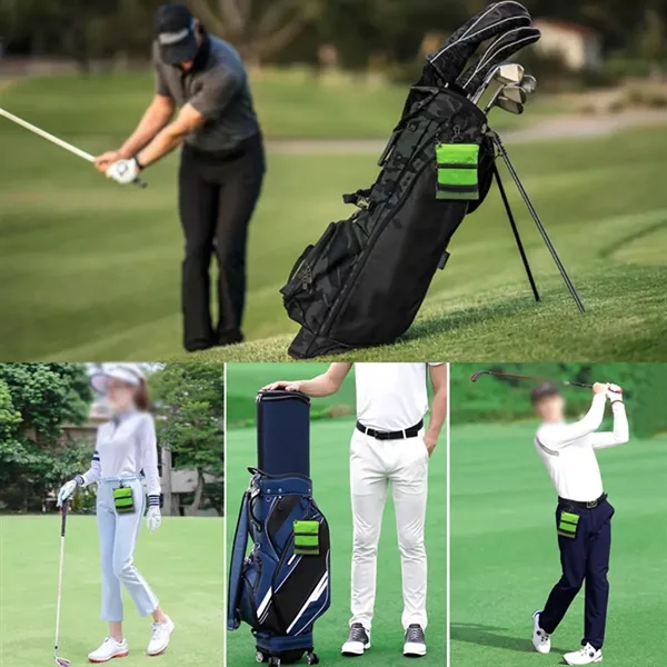 Versatile Multi-Pocket Portable Durable Hook Golf Pouch Bag - Versatile Multi-Pocket Portable Durable Hook Golf Pouch Bag - Image 4 of 4