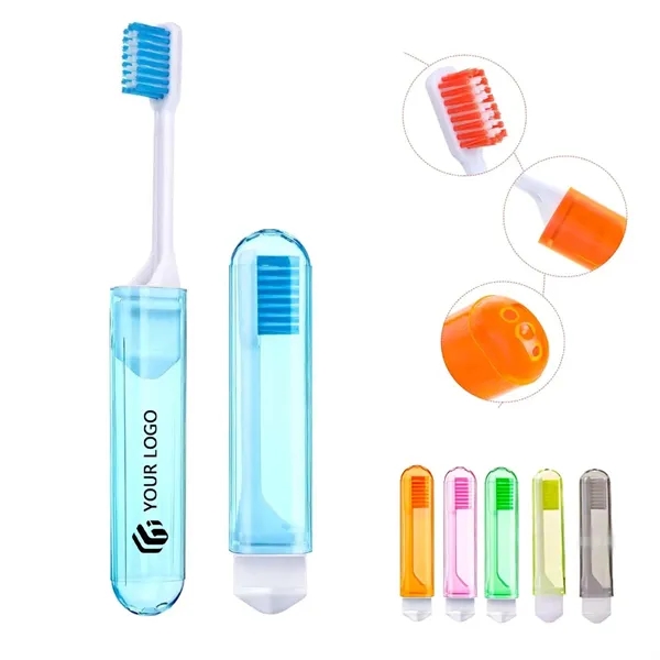 Portable Foldable Multiple Colors Camp Travel Toothbrush - Portable Foldable Multiple Colors Camp Travel Toothbrush - Image 0 of 4