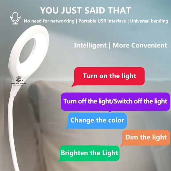 USB Reading Light Voice Control Lamp - USB Reading Light Voice Control Lamp - Image 0 of 4