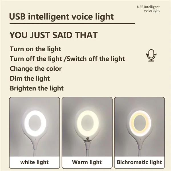 USB Reading Light Voice Control Lamp - USB Reading Light Voice Control Lamp - Image 1 of 4