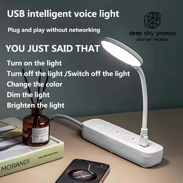 USB Reading Light Voice Control Lamp - USB Reading Light Voice Control Lamp - Image 2 of 4