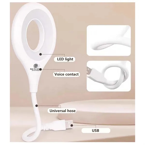 USB Reading Light Voice Control Lamp - USB Reading Light Voice Control Lamp - Image 3 of 4