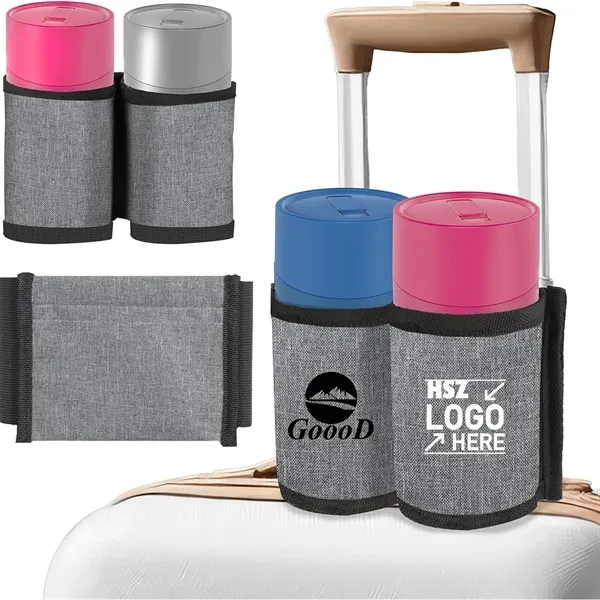 Luggage Travel Cup Holder With Zipper Bag - Luggage Travel Cup Holder With Zipper Bag - Image 0 of 3