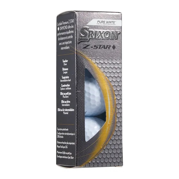 Srixon Z-STAR DIAMOND Golf Balls - 3 Pack - Srixon Z-STAR DIAMOND Golf Balls - 3 Pack - Image 3 of 5