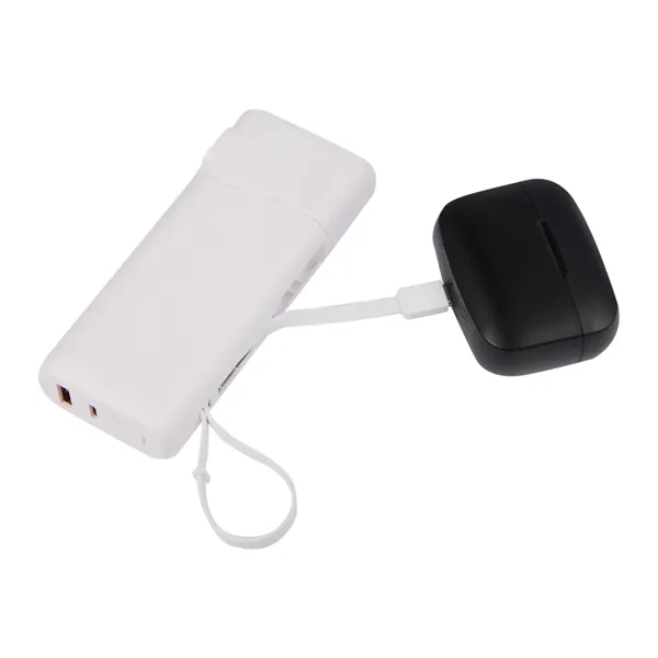 UL Listed 10,000 mAh 20W PD Power Bank with AC Plug - UL Listed 10,000 mAh 20W PD Power Bank with AC Plug - Image 1 of 7