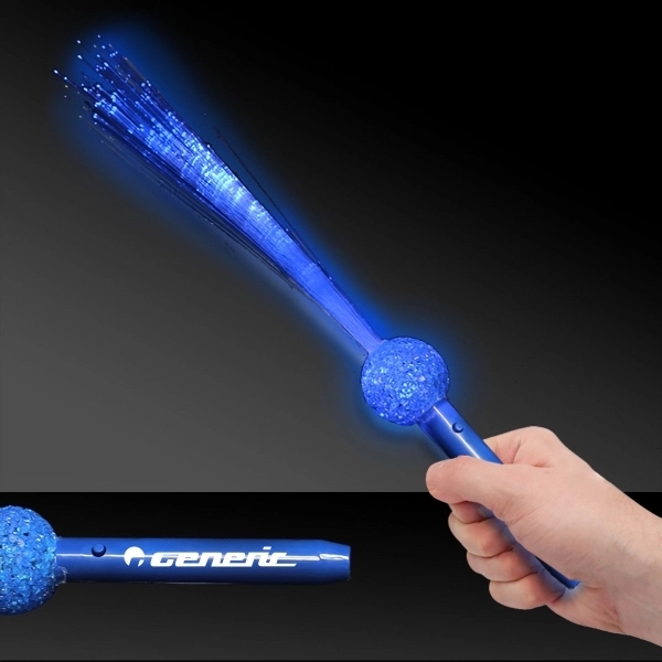 Blue LED Flashing Fiber Optic Light Up Glow Wand - Blue LED Flashing Fiber Optic Light Up Glow Wand - Image 0 of 0