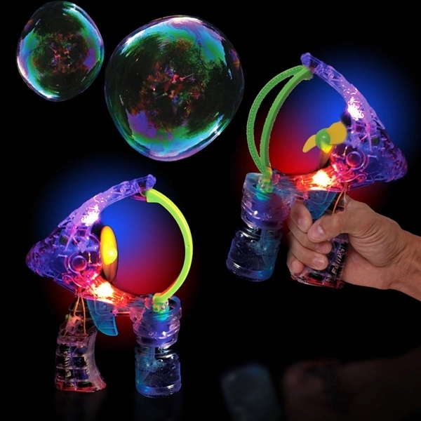 lighted bubble gun