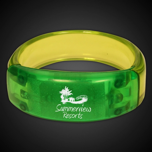 8" Light Up LED Glow Bangle Bracelet - 8" Light Up LED Glow Bangle Bracelet - Image 2 of 6