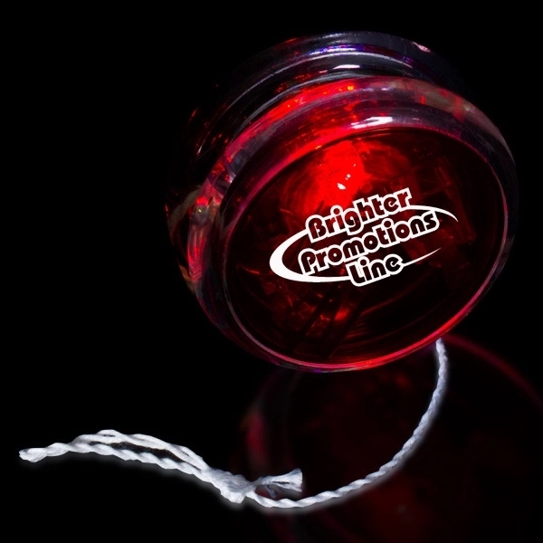 2 3/8" Light Up Red LED Glow Yo-Yo - 2 3/8" Light Up Red LED Glow Yo-Yo - Image 2 of 8