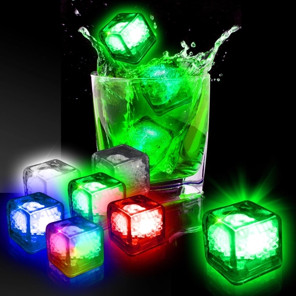 Liquid Activated Light Up LED Ice Cubes - Liquid Activated Light Up LED Ice Cubes - Image 1 of 6