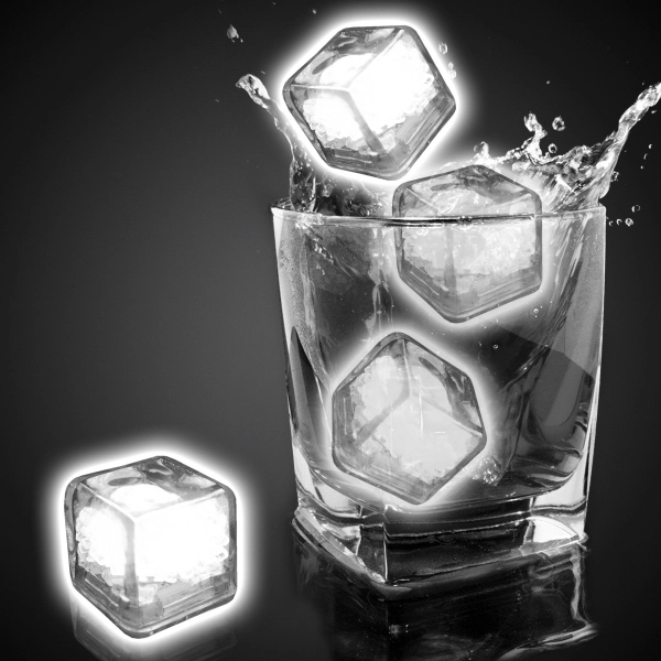 Imprinted Liquid Activated Light Up Ice Cubes- Variety of Co