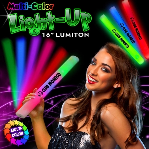 16" LED Light Up Foam Glow Lumiton Baton - 16" LED Light Up Foam Glow Lumiton Baton - Image 5 of 11