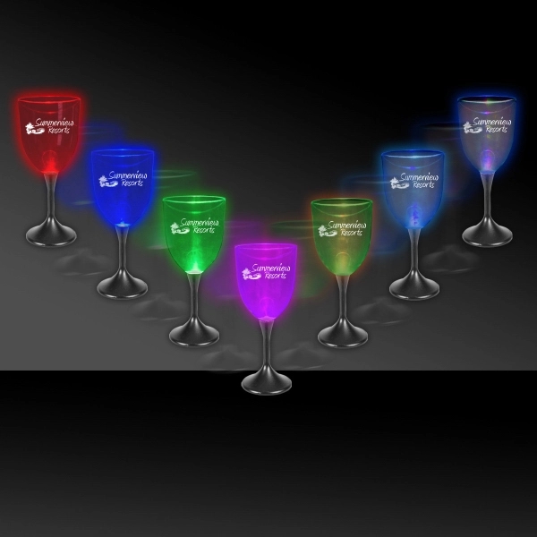 10 oz. Lighted LED Wine Glass - 10 oz. Lighted LED Wine Glass - Image 0 of 4