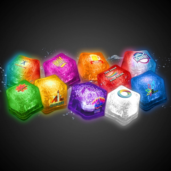 Light Up Premium LitedIce Brand Ice Cube, Digi-Print - Light Up Premium LitedIce Brand Ice Cube, Digi-Print - Image 1 of 12