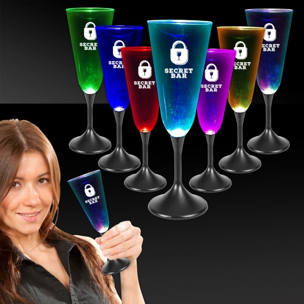 7 1/2 oz. Lighted LED Champagne Flute - 7 1/2 oz. Lighted LED Champagne Flute - Image 1 of 3