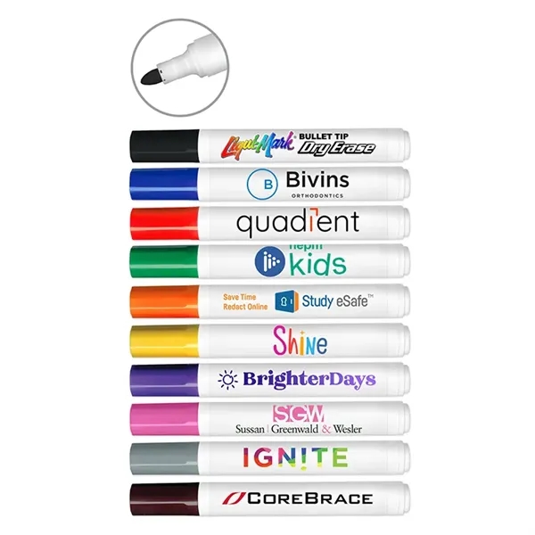 Bullet Tip Dry Erase Marker with Full Color Decal - Bullet Tip Dry Erase Marker with Full Color Decal - Image 0 of 10