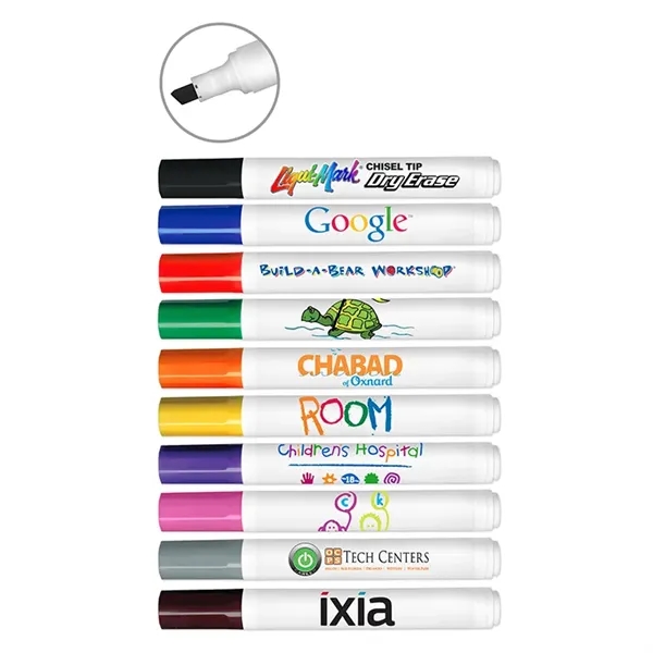 Chisel Tip Dry Erase Marker with Full Color Decal - Chisel Tip Dry Erase Marker with Full Color Decal - Image 0 of 10