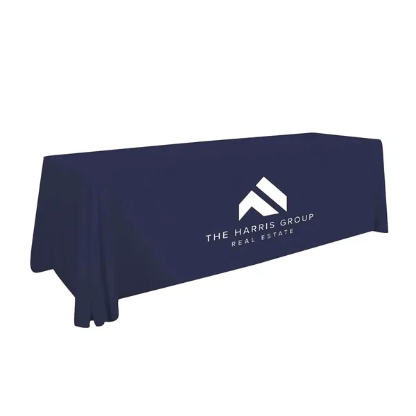 8' Value Lite Table Throw (White Imprint, One Location) - 8' Value Lite Table Throw (White Imprint, One Location) - Image 0 of 5