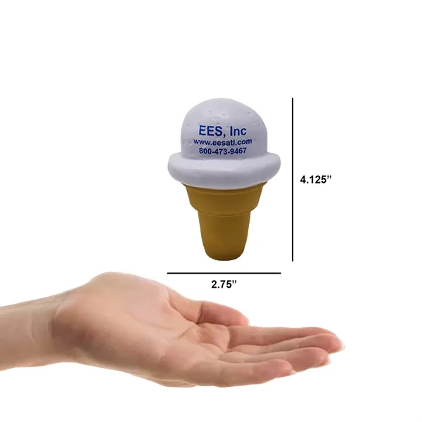 Ice Cream Cone Stress Ball - Ice Cream Cone Stress Ball - Image 1 of 2