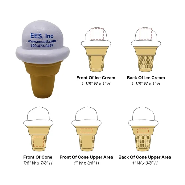 Ice Cream Cone Stress Ball - Ice Cream Cone Stress Ball - Image 2 of 2