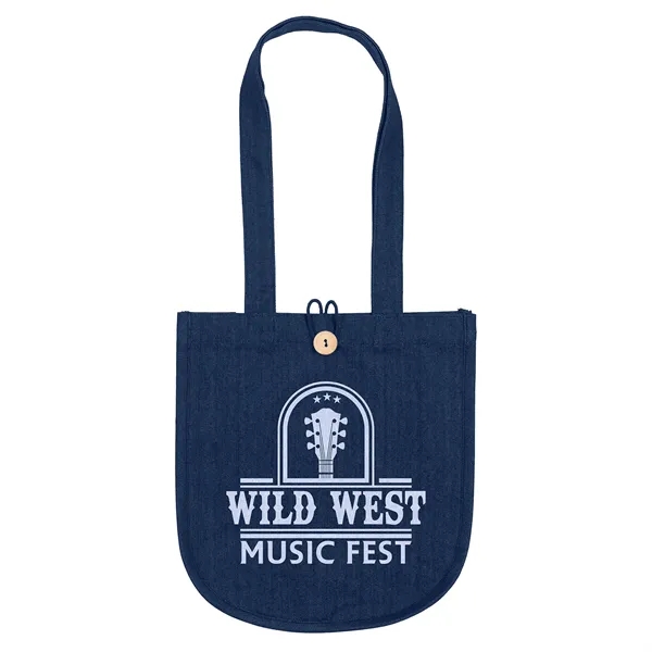 MB™- Denim Tote - Screen Print - MB™- Denim Tote - Screen Print - Image 0 of 3