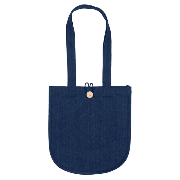 MB™- Denim Tote - Screen Print - MB™- Denim Tote - Screen Print - Image 1 of 3