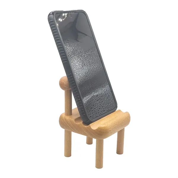 Wooden Chair Phone Holder - Wooden Chair Phone Holder - Image 0 of 3