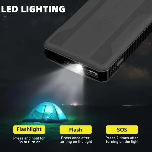 Portable 12V Auto Battery Car Jump Starter with Flashlight - Portable 12V Auto Battery Car Jump Starter with Flashlight - Image 2 of 4