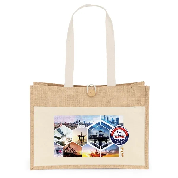 Riley™- Jute Tote - ColorVista