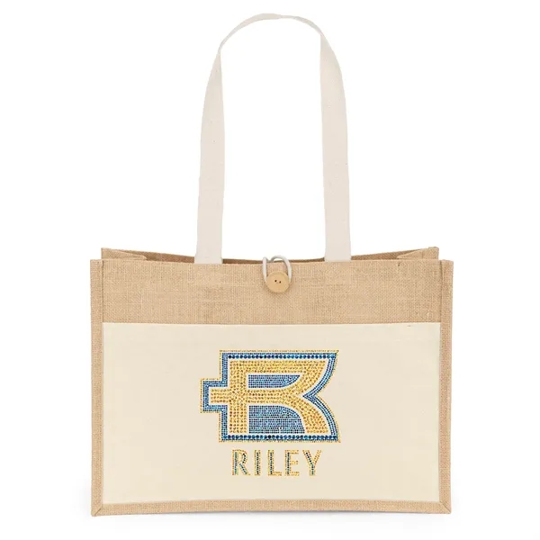 Riley™ - Jute Tote - Sparkle