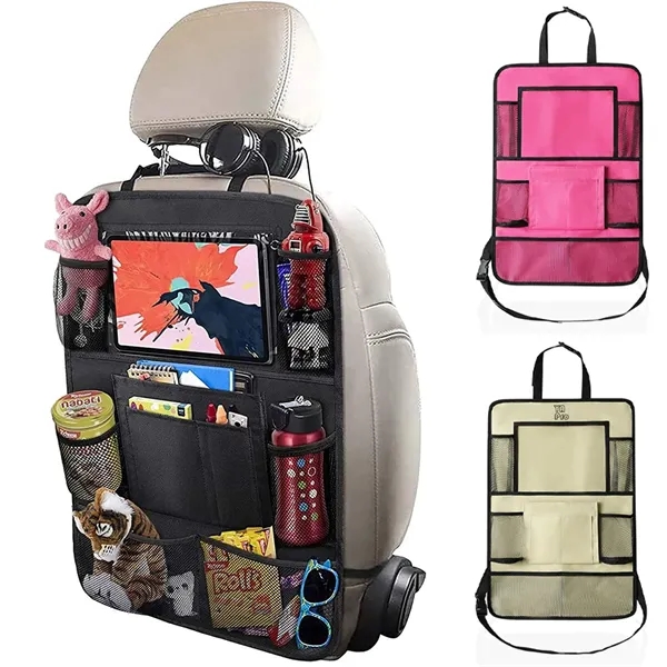 Car Backseat Organizer with 10" Tablet Holder - Car Backseat Organizer with 10" Tablet Holder - Image 0 of 3