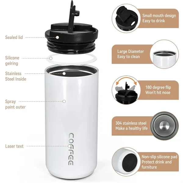 14oz Vacuum Insulated Thermal Coffee Mug - 14oz Vacuum Insulated Thermal Coffee Mug - Image 2 of 5