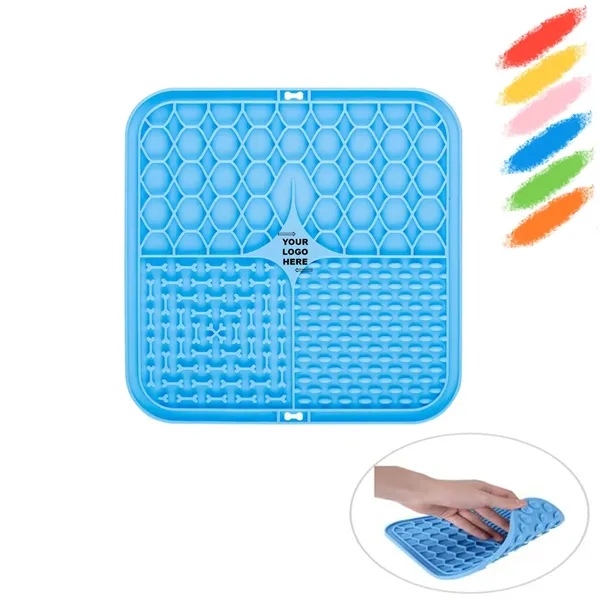 Silicone Pet Dog Feeding Lick Mat - Silicone Pet Dog Feeding Lick Mat - Image 0 of 4