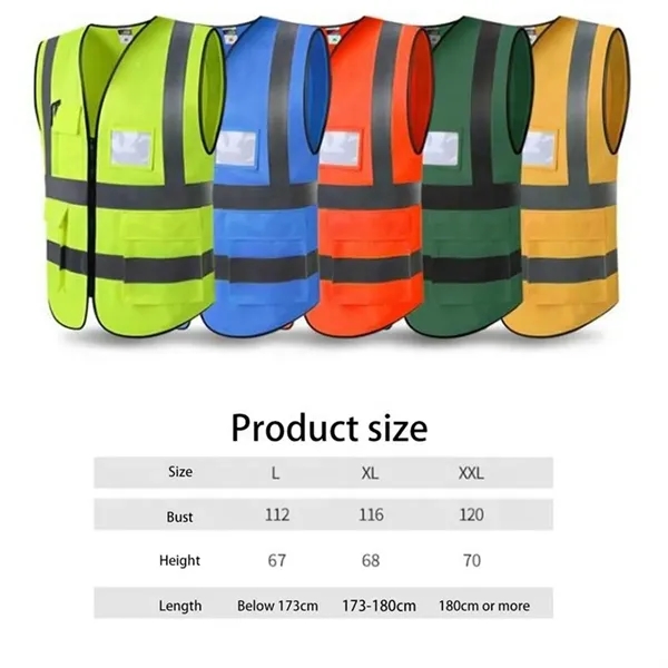 Safety Vests With Reflective Tape - Safety Vests With Reflective Tape - Image 4 of 5