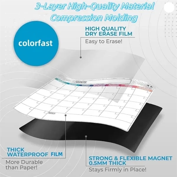 A3 Fridge Magnetic Calendar - A3 Fridge Magnetic Calendar - Image 2 of 4