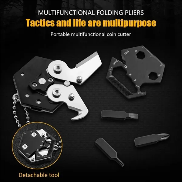 9-in-1 Hexagonal Survival Keychain Tool - 9-in-1 Hexagonal Survival Keychain Tool - Image 3 of 5