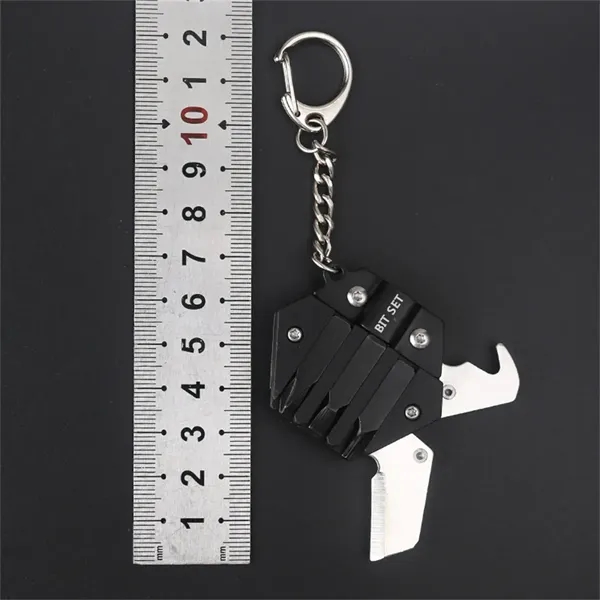 9-in-1 Hexagonal Survival Keychain Tool - 9-in-1 Hexagonal Survival Keychain Tool - Image 5 of 5
