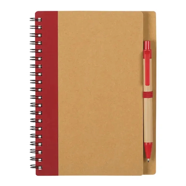 Eco-friendly Spiral Notebook With Pen - Eco-friendly Spiral Notebook With Pen - Image 5 of 5