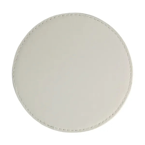 Faux Leather Coaster Round - Faux Leather Coaster Round - Image 2 of 4