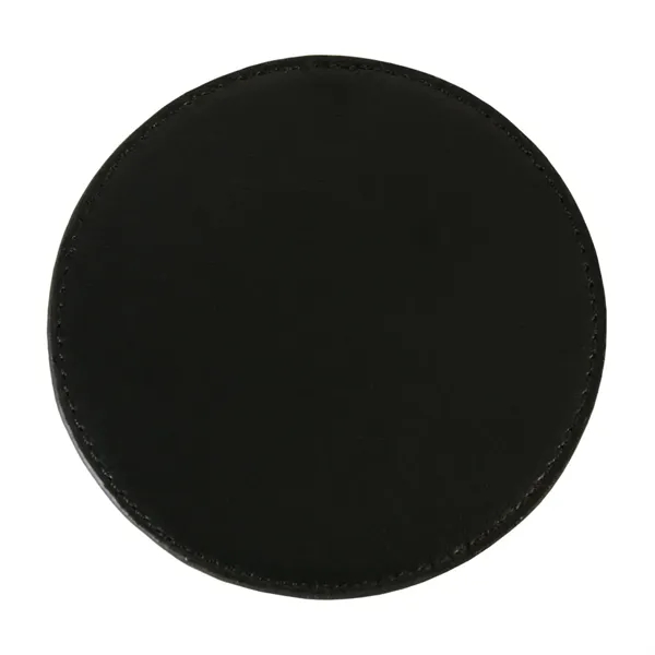 Faux Leather Coaster Round - Faux Leather Coaster Round - Image 3 of 4