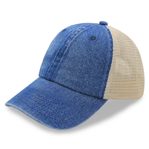 6 Panel Low Profile Trucker Cap Soft Comfortable Mesh back - 6 Panel Low Profile Trucker Cap Soft Comfortable Mesh back - Image 5 of 18