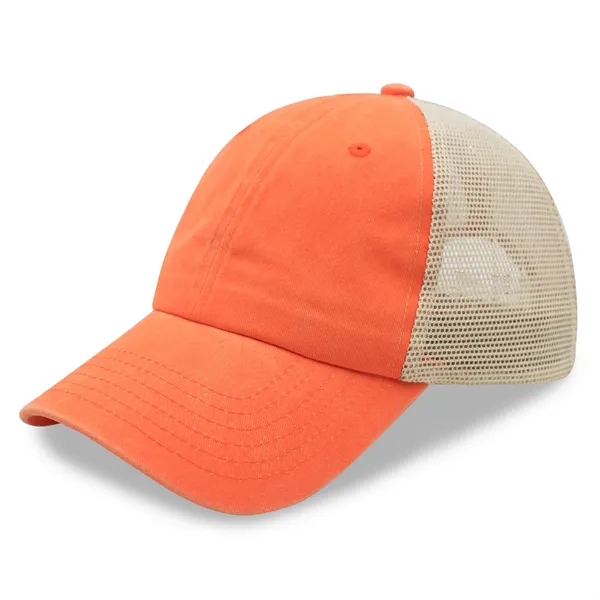 6 Panel Low Profile Trucker Cap Soft Comfortable Mesh back - 6 Panel Low Profile Trucker Cap Soft Comfortable Mesh back - Image 14 of 18