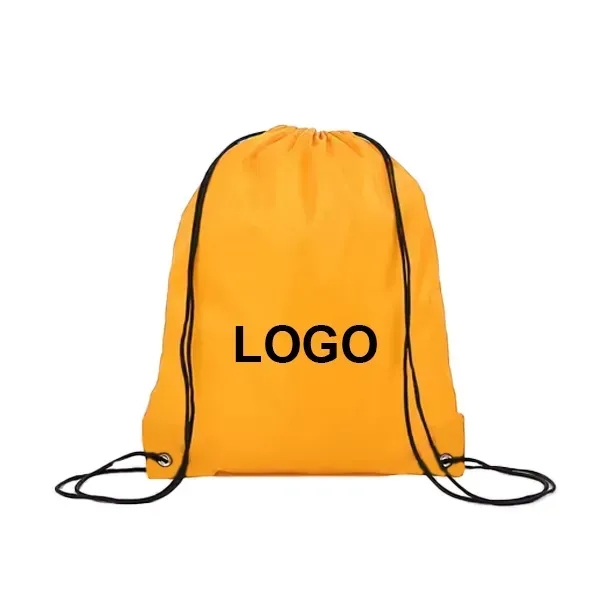 Polyester Drawstring Backpack - EB-4 - Polyester Drawstring Backpack - EB-4 - Image 0 of 2