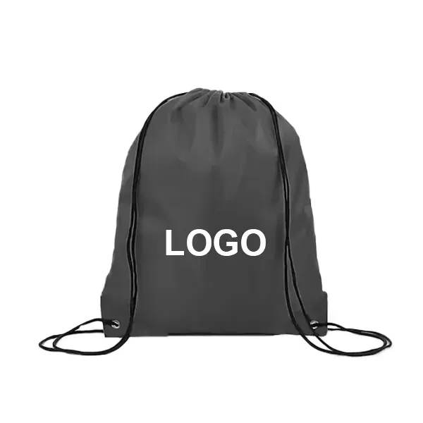 Polyester Drawstring Backpack - EB-4 - Polyester Drawstring Backpack - EB-4 - Image 2 of 2