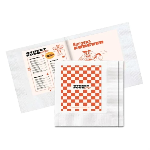 3-Ply White Beverage Promo Napkin - High Line - 3-Ply White Beverage Promo Napkin - High Line - Image 0 of 2