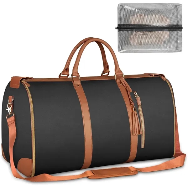 Foldable Leather Travel Duffel Bags - Foldable Leather Travel Duffel Bags - Image 0 of 4